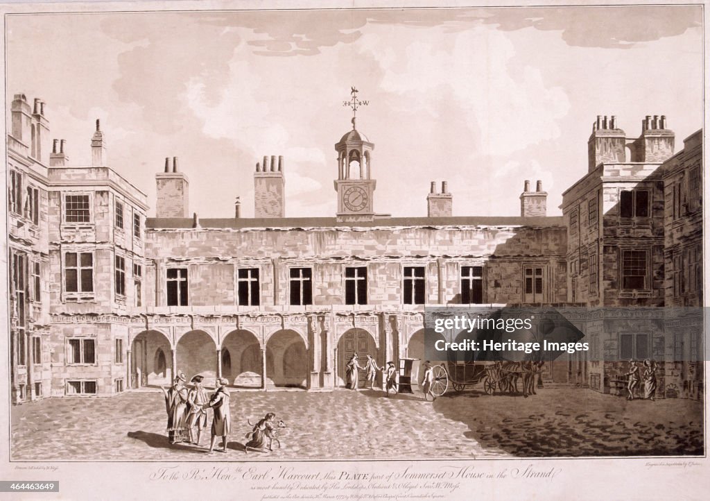 Somerset House, London, 1777. Artist: WG Moss