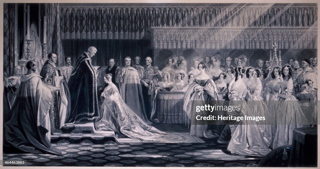 Queen Victoria's Coronation, 1838. Artist: Samuel Cousins