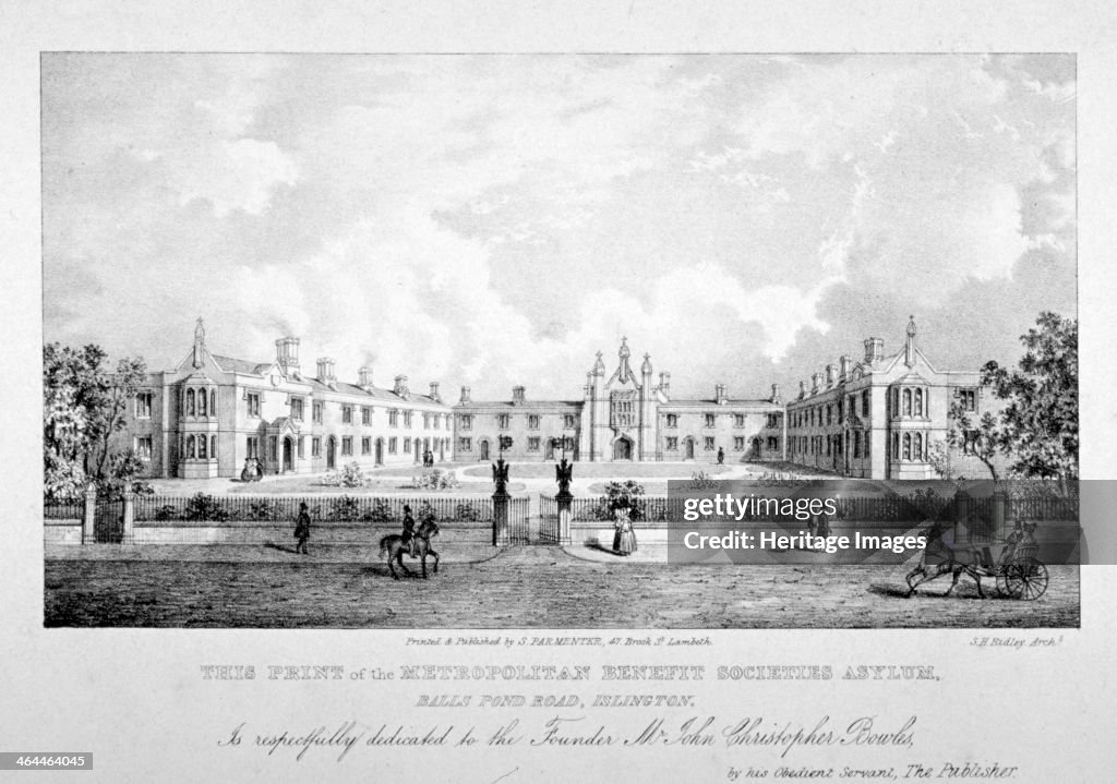 The Metropolitan Benefit Societies' Asylum, Balls Pond Road, Islington, London, c1835. Artist: Anon
