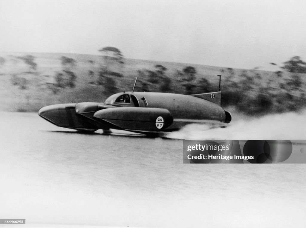 Bluebird K7 on Coniston Water, Cumbria, 1958.