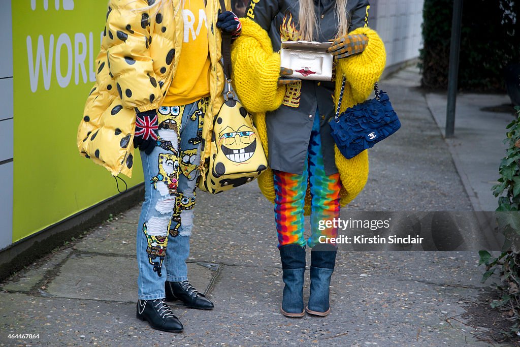 Street Style - London Collections: WOMEN AW15 - February 20 To February 24, 2015