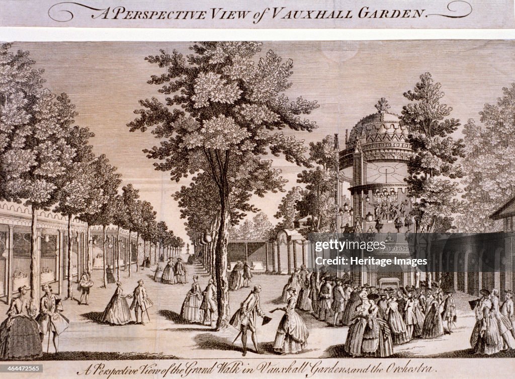 Vauxhall Gardens, Lambeth, London, c1750. Artist: Anon