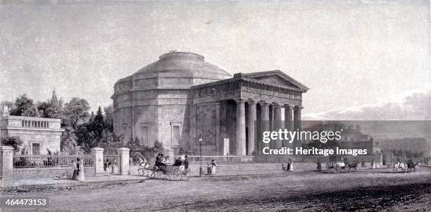 View of the Colosseum, Regent's Park, Marylebone, London, c1830; it was originally built to house the panorama of London viewed from the top of St...