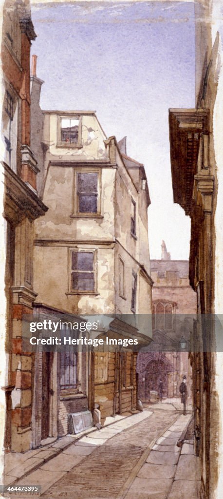 Residence of Anne Boleyn's Father, Great St Helens, London, 1883. Artist: John Crowther