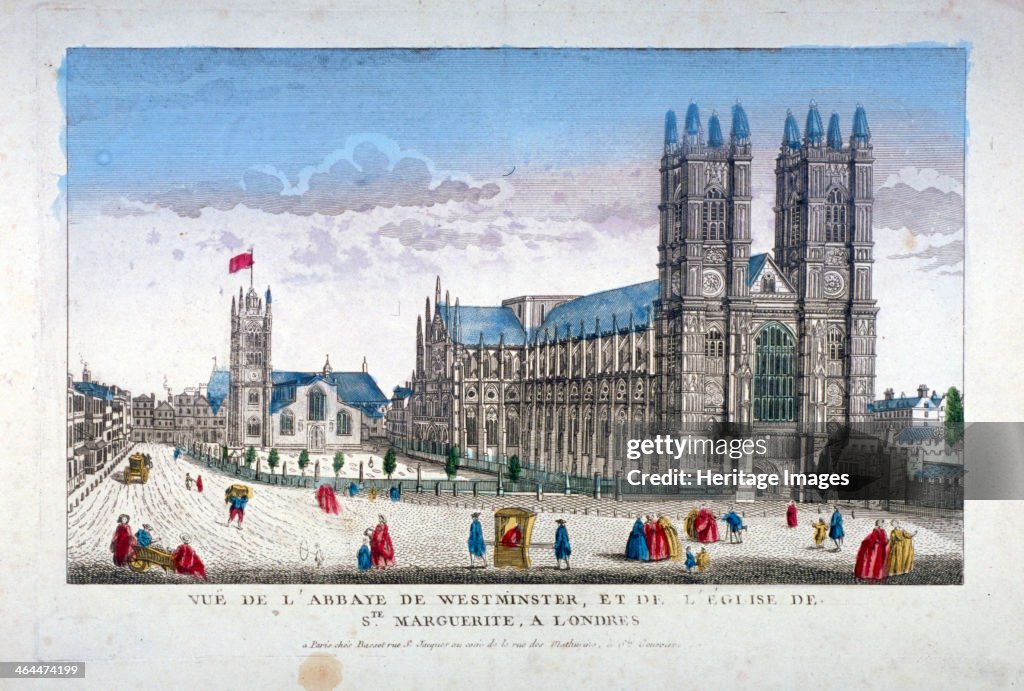 Westminster Abbey and St Margaret's Church, London, c1755. Artist: Anon