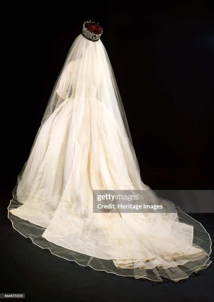 Princess Margaret's Wedding Dress - Rear View, 1981.