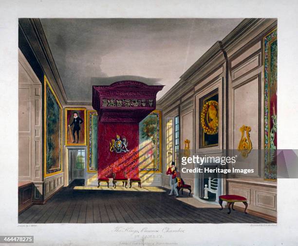 Interior view of St James's Palace, Westminster, London, 1816.