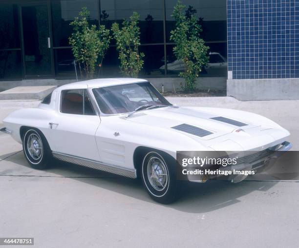 Chevrolet Corvette Stingray. An eye-catching design, this edition of the Corvette Stingray featured a rear window that was split down the middle.