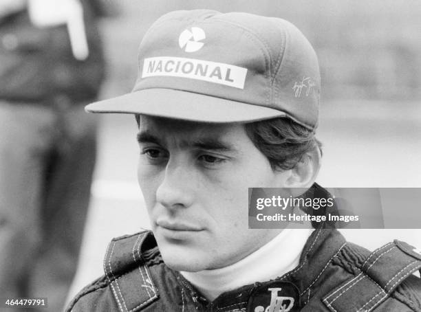 Ayrton Senna at the British Grand Prix, 1985. Starting racing in karting as a boy, Senna graduated to Formula 1 in 1984. He won his first race in...