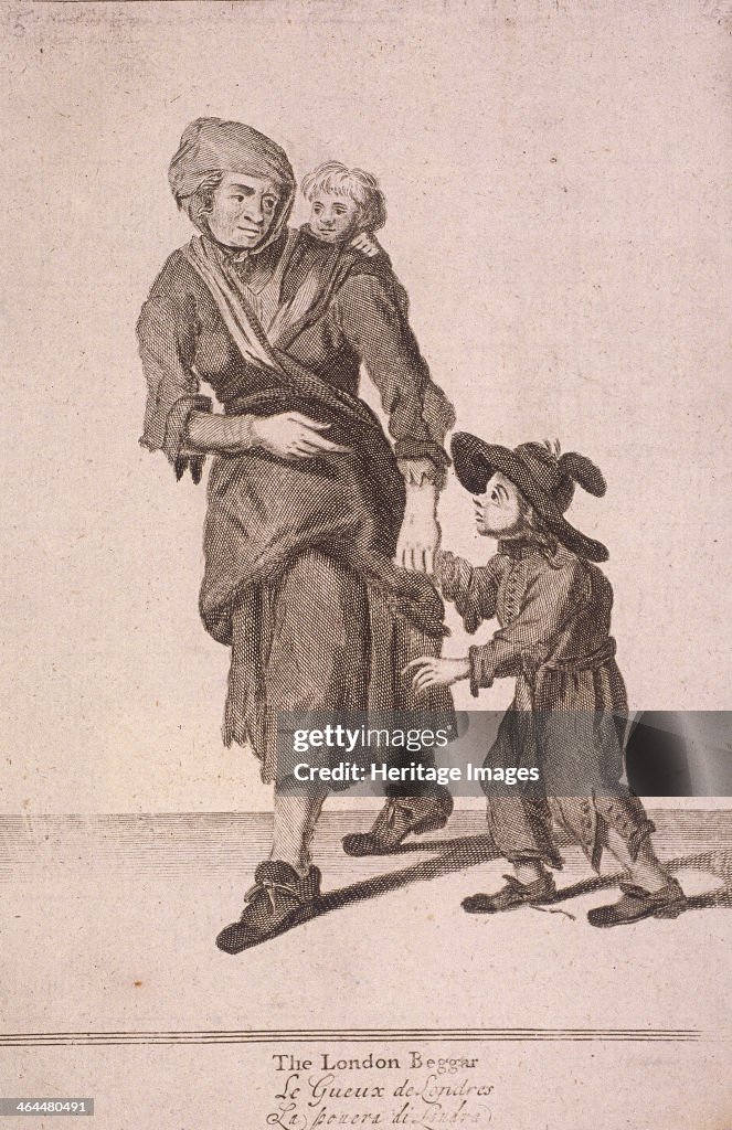 'The London Beggar', Cries of London, (c1688?). Artist: Anon