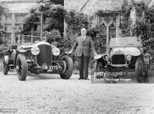 Bentley standing between two of his cars. He started out working with his brother Horace for the London agency of the French DFP cars. The Bentley...