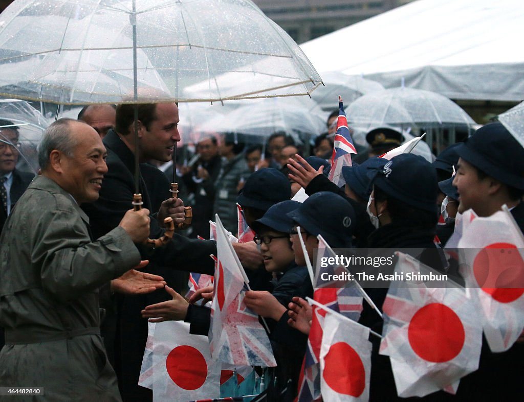 The Duke Of Cambridge Visits Japan - Day 1