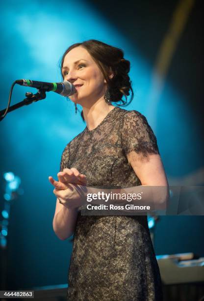 Julie Fowlis performs on stage during Celtic Connections Festival at The Old Fruit Market on January 22, 2014 in Glasgow, United Kingdom.