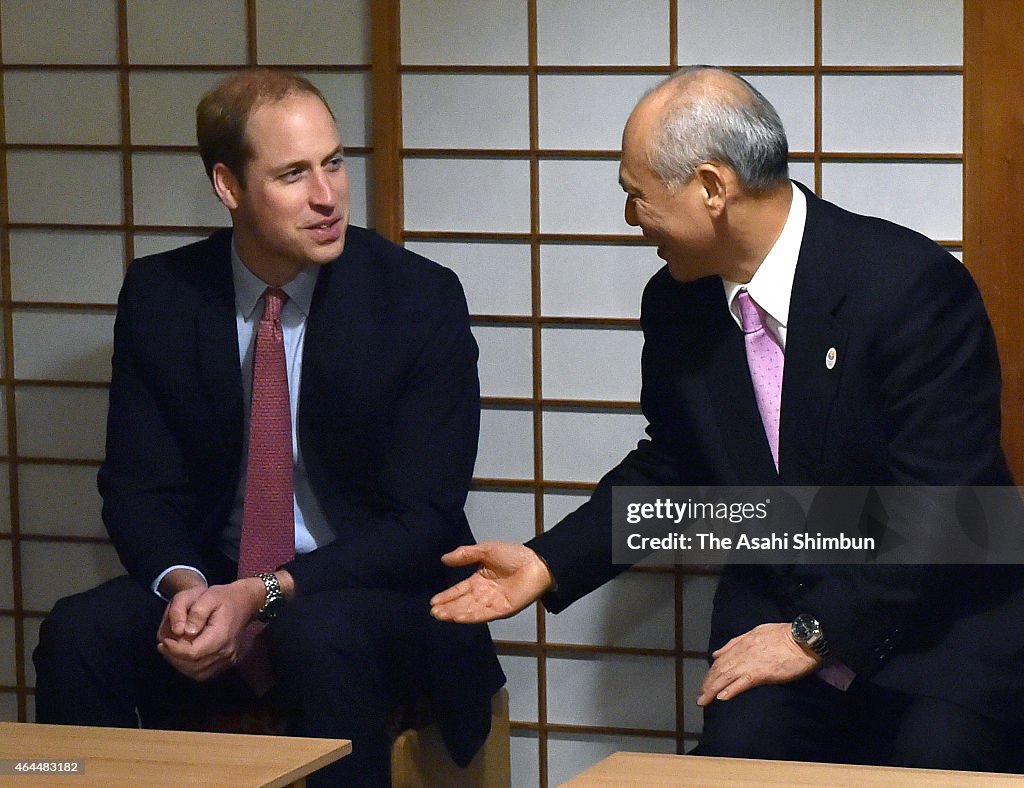 The Duke Of Cambridge Visits Japan - Day 1