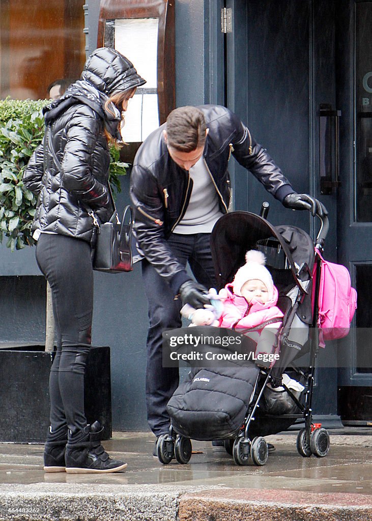 Olivier Giroud and wife Jennifer sighting -  February 22, 2015