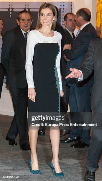 Queen Letizia of Spain attends the opening of the International Contemporary Art Fair ARCO 2015 at Ifema on February 26, 2015 in Madrid, Spain.