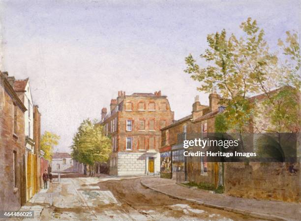 View of Mawson House, Chiswick Lane, Chiswick, London, 1882. This was the early residence of Alexander Pope.