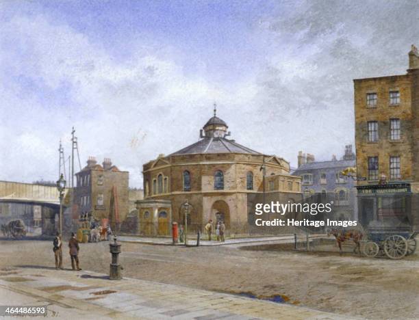 Surrey Chapel, no 196 Blackfriars Road, Southwark, London, 1881. The Surrey Chapel was a Methodist and Congregational church established in 1783 by...