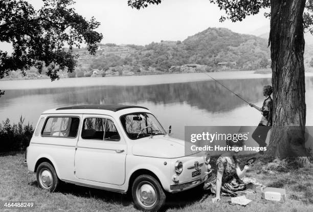 Fiat 500 Giardiniera, c1962. Introduced in 1960, this was an estate version of the 497cc-engined Fiat 500, with a stretched wheelbase and a...