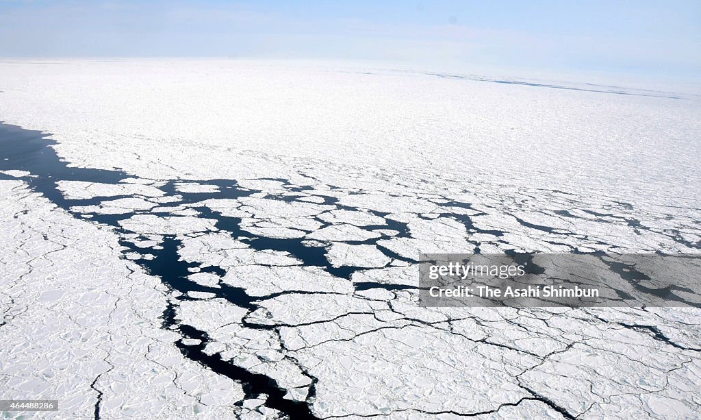 Drift Ice In Sea of Okhotsk