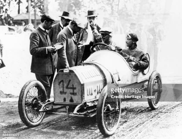 Bugatti Type 13 which competed at the French Grand Prix, Le Mans, 1911. The car, driven by Ernest Friderich, finished second in the race. Friderich...