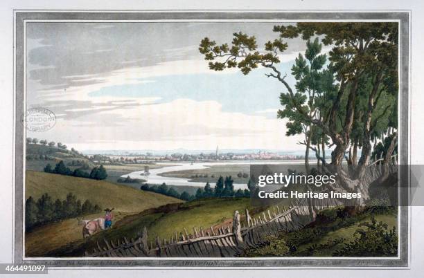 View of Abingdon from Nuneham Park, Berkshire, 1793.