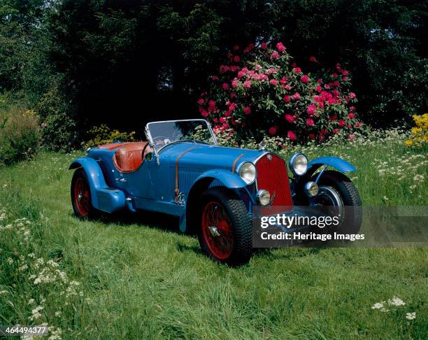 Alfa Romeo 8C 2300. Photographed in a garden.