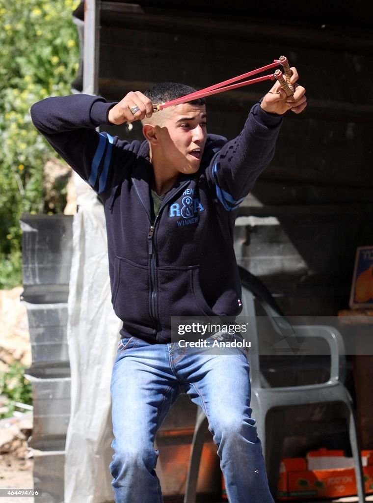 Demonstration in Qalqilya city of West Bank