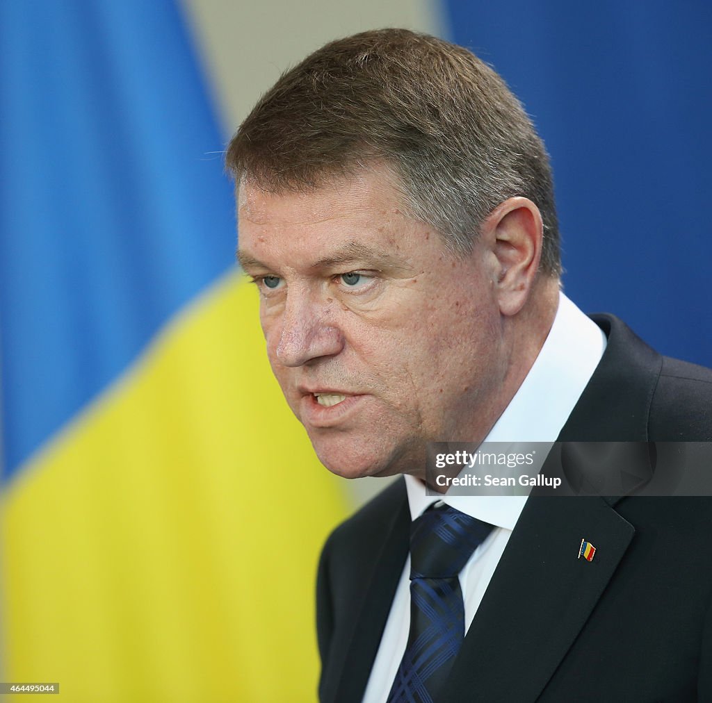 New Romanian President Iohannis Visits Berlin