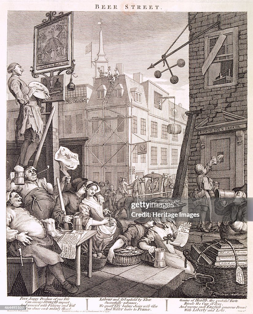 'Beer Street', 1751. Artist: William Hogarth