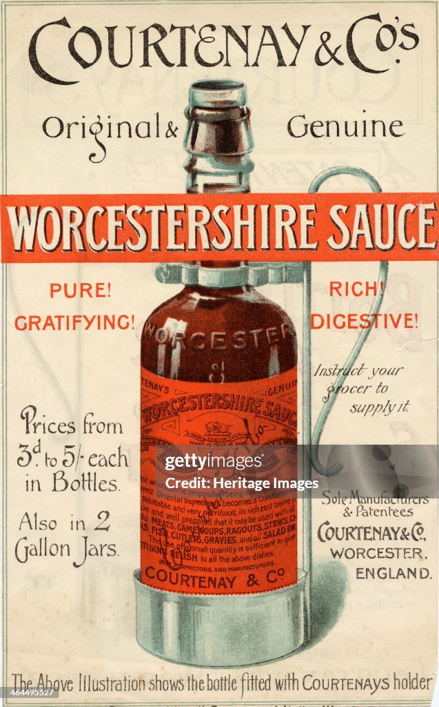 Courtnay & Co's Worcestershire Sauce, 1900s.