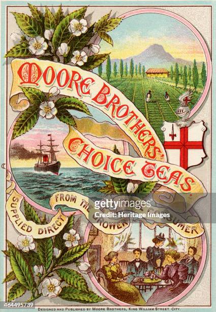 Moore Brothers' Choice Teas, London, 1895-1900.