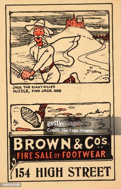 Brown & Co's Fire Salvage Sale of Footwear, c.1910-1920.