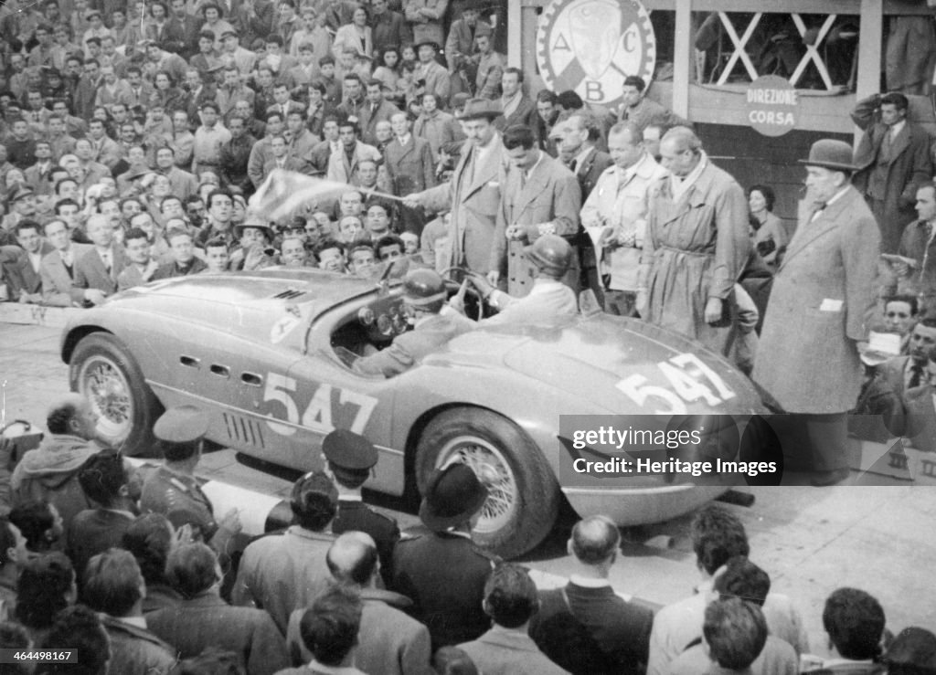 Ferrari of Giannino Marzotto, Mille Miglia, Italy, 1953.