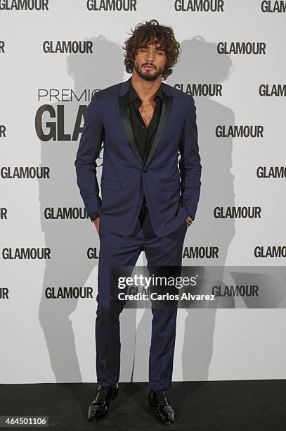 Model Marlon Teixeira attends the "Glamour Beauty" magazine awards at the Palace hotel on February 26, 2015 in Madrid, Spain.