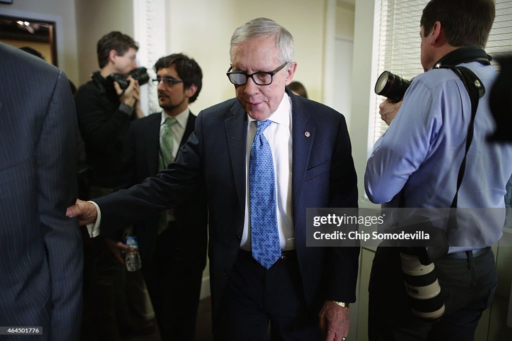 Reid And Pelosi Hold Press Conf.On Efforts To Pass Clean DHS Funding Bill