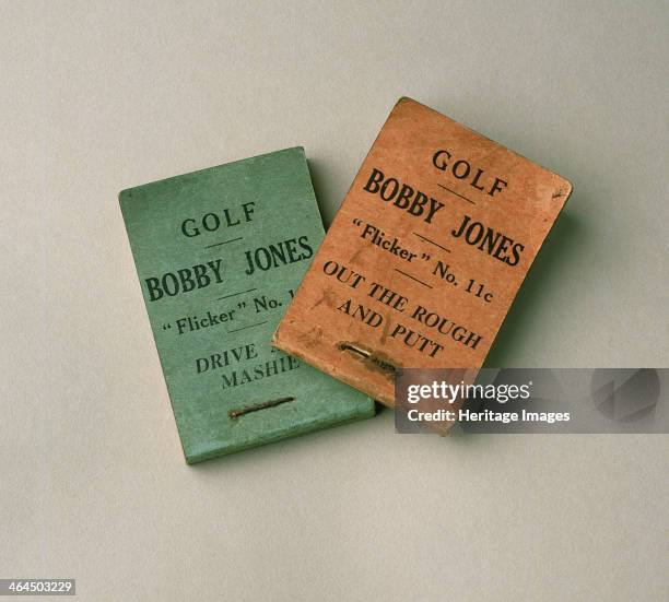 Bobby Jones flick books, 1930s.