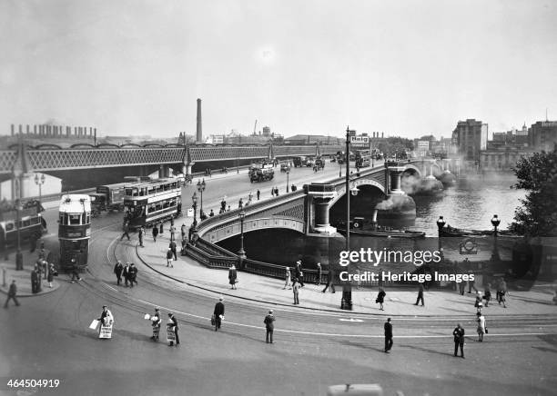 Blackfriars Bridge and Bankside power station, London. Reid, an amateur photographer of independent means, began an ambitious project to record, in...