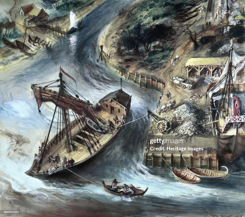 Roman ship and cargo, London, 1st-3rd century.