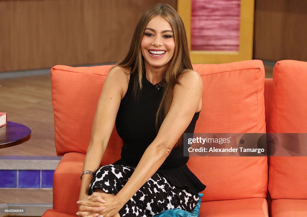 Celebrities On The Set Of Despierta America - February 26, 2015