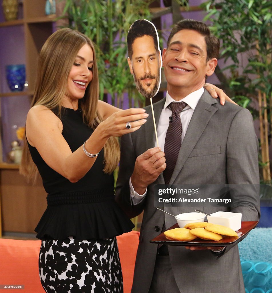 Celebrities On The Set Of Despierta America - February 26, 2015