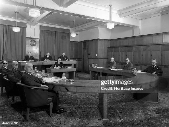 Boardroom scene at the Barnsley Co-op, South Yorkshire, 1957. Artist: Michael Walters Boardroom scene at the Barnsley Co-op, South Yorkshire, 1957. Artist: Michael Walters