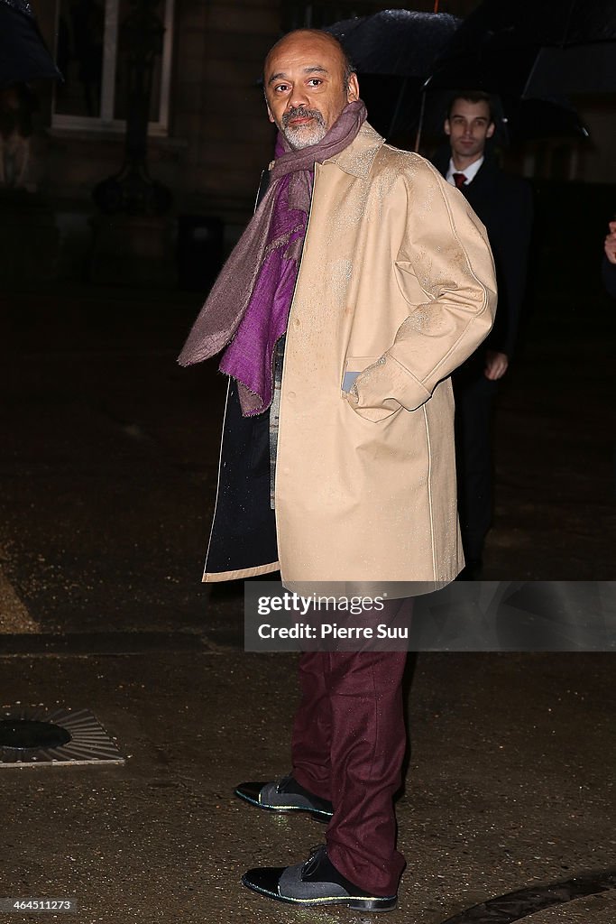 Valentino : Outside Arrivals - Paris Fashion Week - Haute Couture S/S 2014