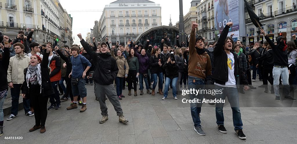 Spain's education reform protested in Madrid