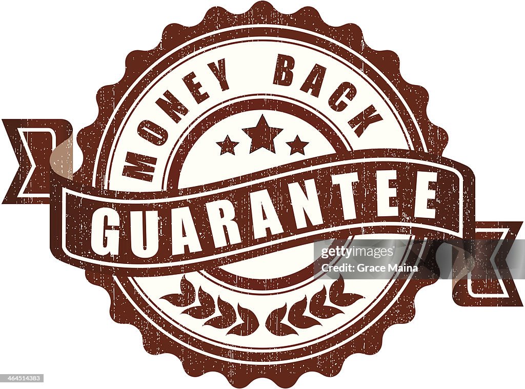 Vector illustration of money back guarantee