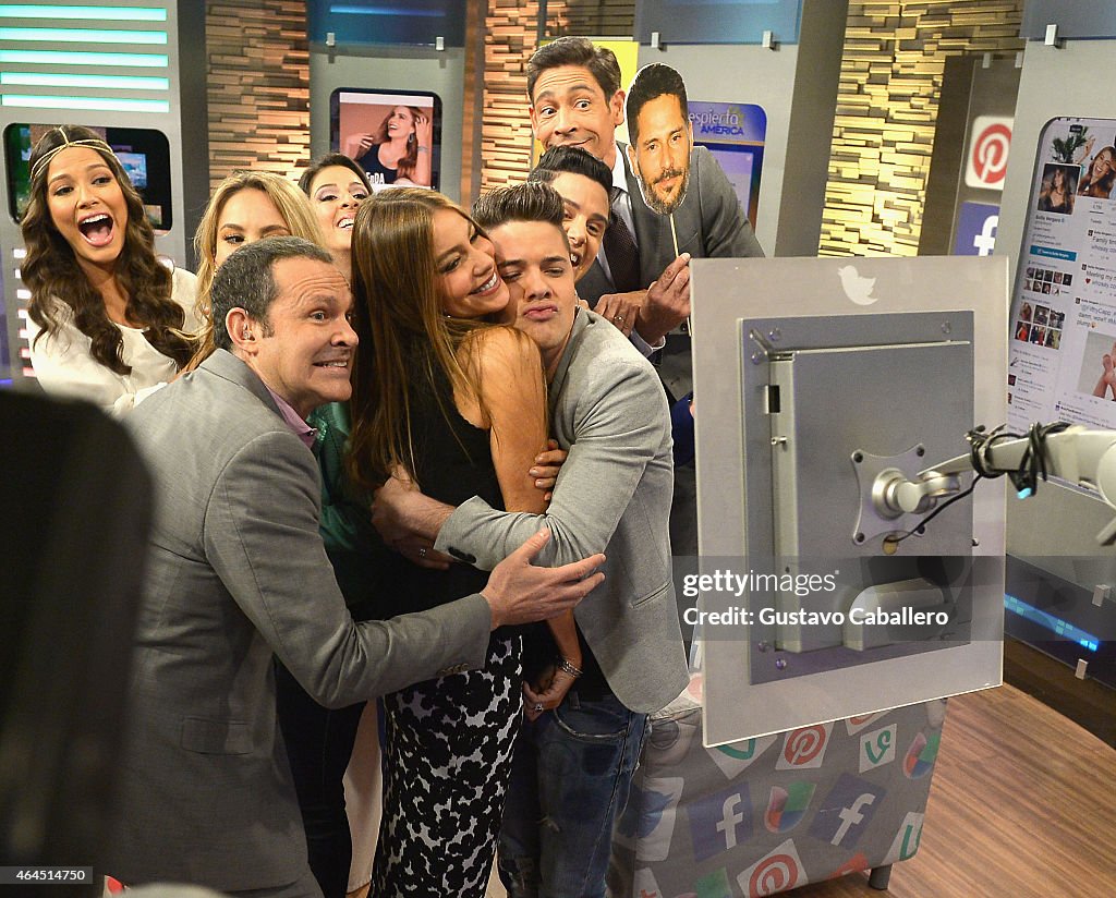 Celebrities On The Set Of Despierta America - February 26, 2015