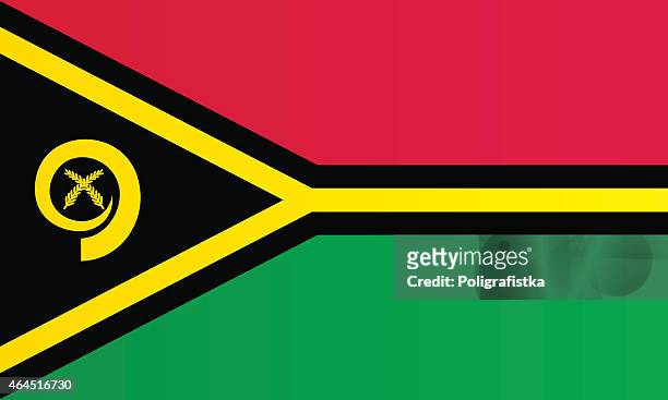 flag of vanuatu - vanuatu flag stock illustrations