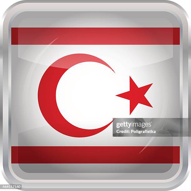 stockillustraties, clipart, cartoons en iconen met flag of northern cyprus - northern light