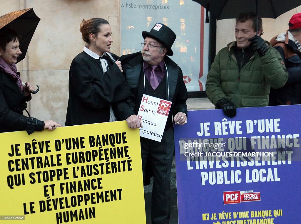 FRANCE-SWITZERLAND-BANKING-BUSINESS-HSBC-DEMO