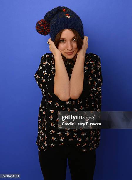 Actress Emily Browning poses for a portrait during the 2014 Sundance Film Festival at the Getty Images Portrait Studio at the Village At The Lift...